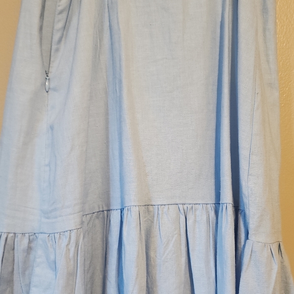 ELODIE Deep V-Neck Ruffle Minidress - Picture 5 of 6